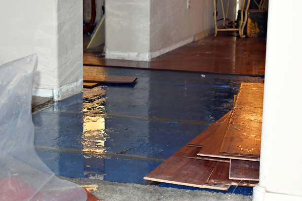Professional Water Extraction technician working in Strum, WI